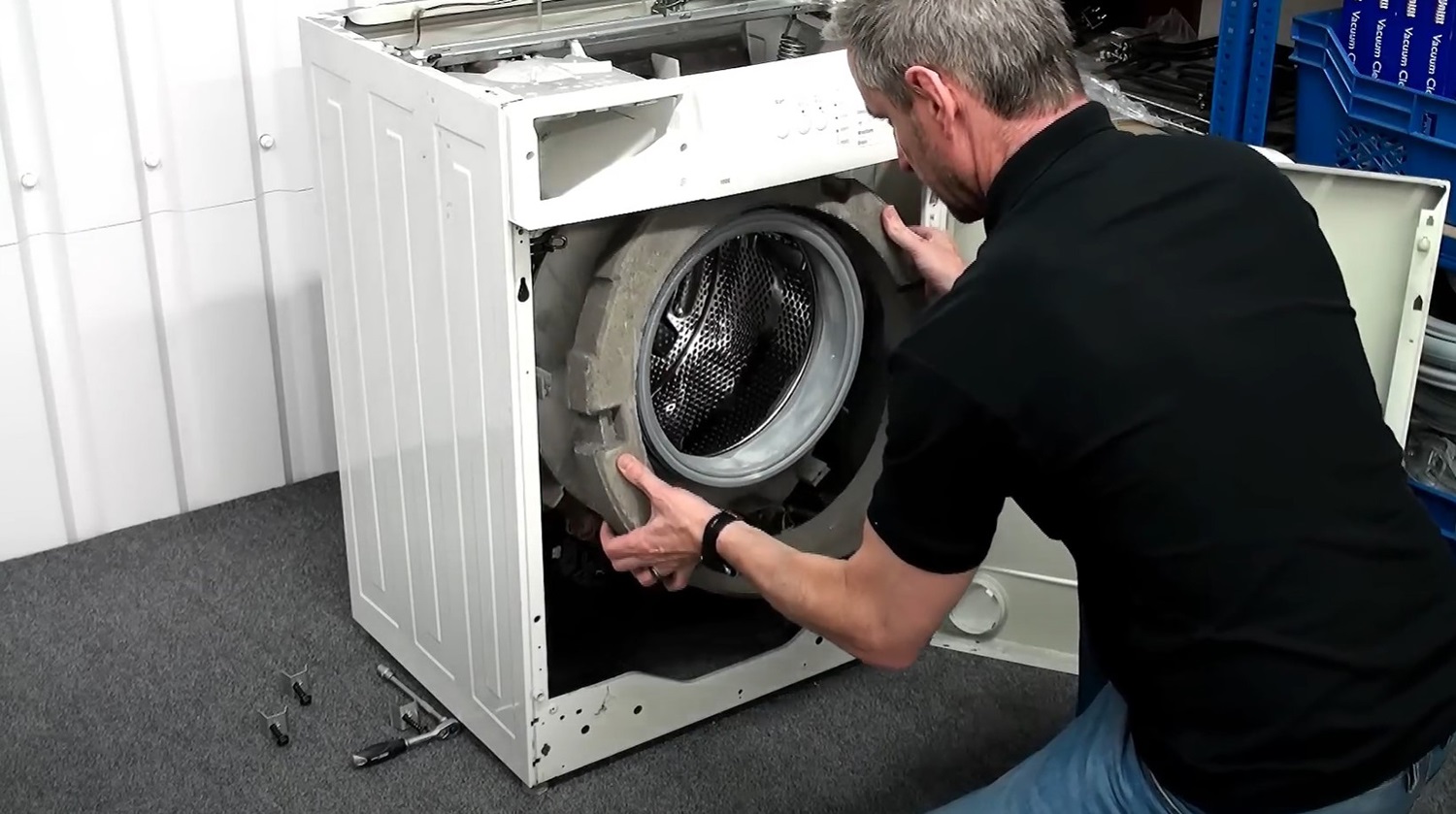 Bosch Washing Machine Door Seal remove counterweight